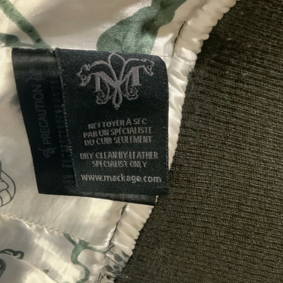 Mackage Fitted Leather Zip Jacket - Picture 6 of 7